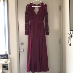 Maroon Formal Dress